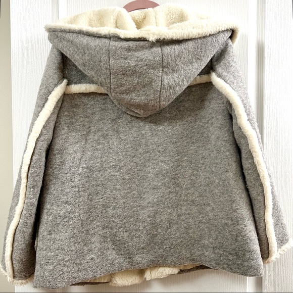 ZARA SHORT CONTRAST COAT - Picture 4 of 5